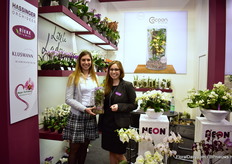 Sisters Iris and Jasmine Hassinger of Hassinger Orchideen presenting a new concept; Cocoon. These are botanical orchids, grown like in natur, on a tree. Due to the glass they are in, thy have their opwn microclimate.